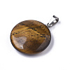 Synthetic Tiger Eye Pendants G-R470-003-1