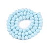 Opaque Solid Color Imitation Jade Glass Beads Strands LS-EGLA-A044-P8mm-D06-3