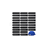 40 Sets Plastic Snapback Strap with 7 Holes FIND-BC0013-41A-7