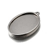 304 Stainless Steel Pendant Cabochon Settings STAS-S181-02P-C-2