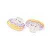 Translucent Cute Bunny Cabochons CRES-O006-10-3