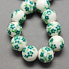Handmade Printed Porcelain Beads PORC-Q201-8mm-2-1