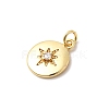 Brass Micro Pave Cubic Zirconia Pendants KK-Z135-05G-03-2