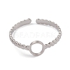 Non-Tarnish 304 Stainless Steel Cuff Rings RJEW-G285-65P-2