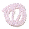 Imitation Jade Electroplate Glass Beads Strands GLAA-F029-J4mm-A02-2