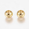 Environment Brass European Beads LS-KK-P120-03G-2