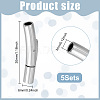 304 Stainless Steel Bayonet Clasps STAS-UN0001-88B-2