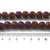 Electroplated Natural Lava Rock Beads Strands G-A251-D01-01B-4