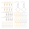 Geometric Charm Drop Earring DIY Making Kit DIY-UN0003-01-1