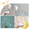   200Pcs 2 Style Acrylic Wall Stickers FIND-PH0010-80-6