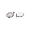 304 Stainless Steel Pendant Enamel Settings LS-STAS-N097-199-2
