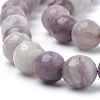 Natural Lilac Jade Beads Strands X-G-Q462-109-6mm-3