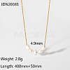18K Gold Plated Stainless Steel Lock Collar Necklace with Natural Freshwater Pearl ST6721823-1