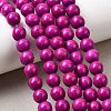Synthetic Turquoise Beads Strands TURQ-G106-6mm-02O-4