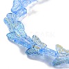 Transparent Glass Beads Strands GLAA-F114-04D-3