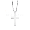 201 Stainless Steel Pendant Necklaces for Man NJEW-Q336-03C-P-1