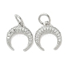 Brass Micro Pave Cubic Zirconia Pendants KK-D386-15P-01-1
