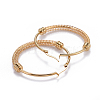 304 Stainless Steel Big Hoop Earrings EJEW-L232-032C-G-2