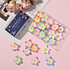 28Pcs 7 Colors Baking Paint Opaque Resin Pendants FIND-SC0019-45-7