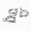 304 Stainless Steel Smooth Surface Spring Ring Clasps STAS-H396-C-02P-2