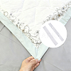 Polyester & Pom Removable Quilt Cover Corner Fasteners Button Straps FIND-CP0003-68-4