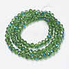 Electroplate Glass Beads Strands EGLA-A034-T4mm-I02-2