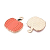 Thanksgiving Day Theme Alloy Enamel Pendants X-ENAM-T020-35I-2