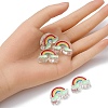 5Pcs Transparent Acrylic Enamel Beads OACR-YW0001-31C-4