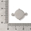 304 Stainless Steel Cabochon Connector Setting X-STAS-C110-09P-3