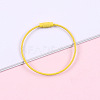 Spray Painted Steel Wire Cable Keychains MAK-CJC0001-03A-1