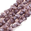Opaque Glass Beads Strands GLAA-N073-01I-1
