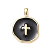 Brass Enamel Pendants KK-G417-01LG-07-1