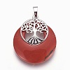 Natural Red Jasper Pendants G-F573-C16-2