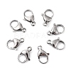 Tarnish Resistant Polished 304 Stainless Steel Lobster Claw Clasps STAS-R072-08A-6