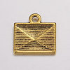 Tibetan Style Alloy Mail Charms PALLOY-EA10712Y-AG-3
