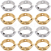 SUNNYCLUE 60Pcs 2 Colors Brass Bead Frames KK-SC0004-63-1