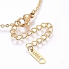 304 Stainless Steel Pendant Necklaces NJEW-O104-02-4