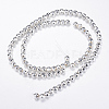 Electroplate Non-magnetic Synthetic Hematite Bead Strands X-G-Q465-16S-2