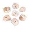 Natural Freshwater Shell Buttons BSHE-T014-25-1