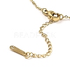 Tiger Head Light Gold Brass Micro Pave Cubic Zirconia Pendant Necklaces NJEW-E105-18KCG-03-3
