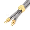 Twisted Nylon Cord Silder Bracelets DIY-B066-03G-19-2