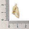 Brass Micro Pave Cubic Zirconia Pendants KK-D071-05G-3