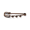 Iron Brooch Findings KK-Q491-R-1