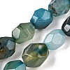 Natural Agate Dyed Beads Strands G-T138-204-1