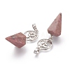 Natural Rhodochrosite Pendants G-O194-05-3