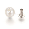 ABS Plastic Imitation Pearl Rivet Studs KY-L076-A-01-4