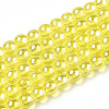 Electroplate Transparent Glass Beads Strands GLAA-T032-T4mm-AB12-1