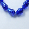 Electroplate Glass Beads Strands X-EGLA-R008-15x10mm-8-1