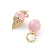 Rack Plating Brass Enamel Charms X-KK-G512-19C-G-2