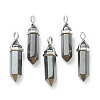 Synthetic Non-magnetic Hematite Pointed Pendants X-G-M378-01P-A16-1